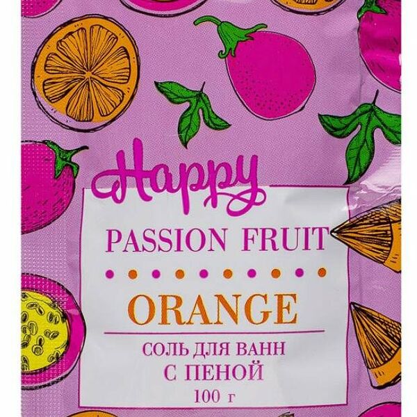 Соль для ванн с пеной Laboratory Katrin Happy Апельсин и маракуйя