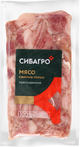 Мясо свиных голов Сибагро прессованное ГОСТ, 300 г