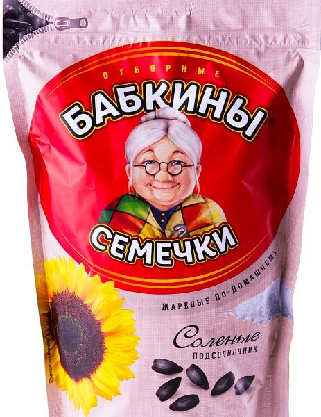 Семечки Бабкины Семечки жареные соленые 300г