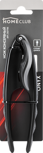 Нож консервный HOMECLUB Onyx, хромированный сплав цинка, резина
