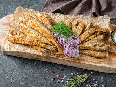 Корюшка жареная