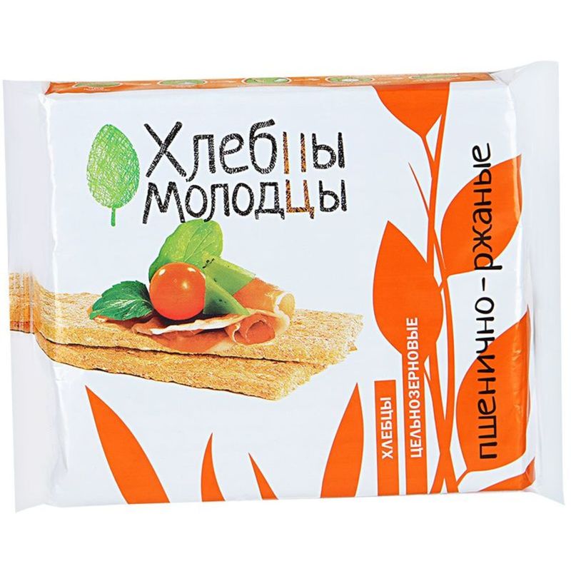 

Хлебцы Хлебцы Молодцы пшенично-ржаные 100 г