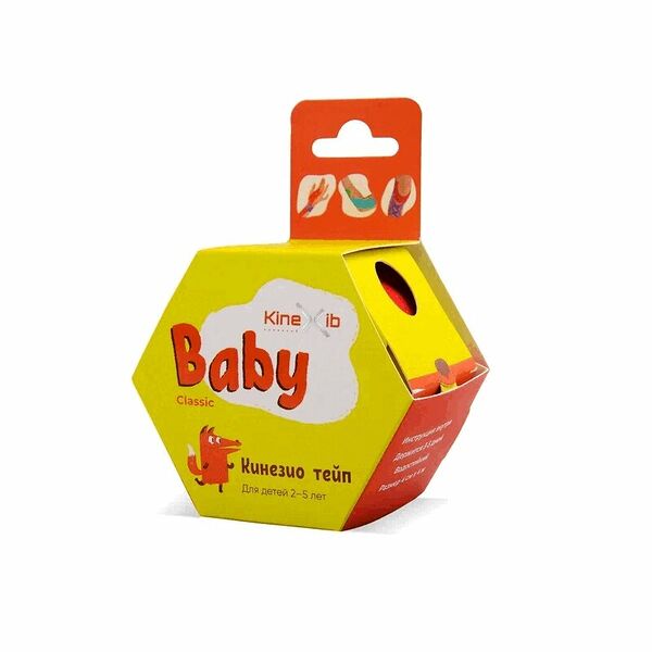 Kinexib Классик беби Кинезио тейп 4м х 4см Красный