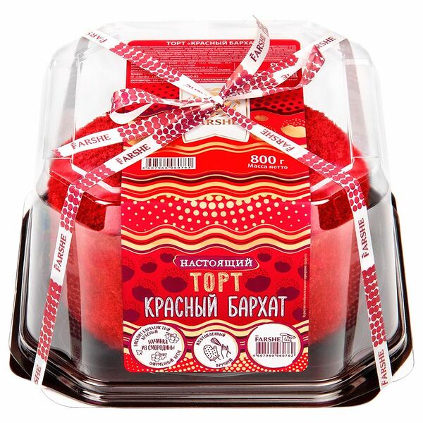 Торт бисквитный Farshe Красный бархат