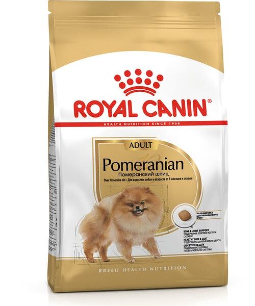 Полнорационный сухой корм для взрослых собак породы померанский шпиц Royal Canin Pomeranian Adult
