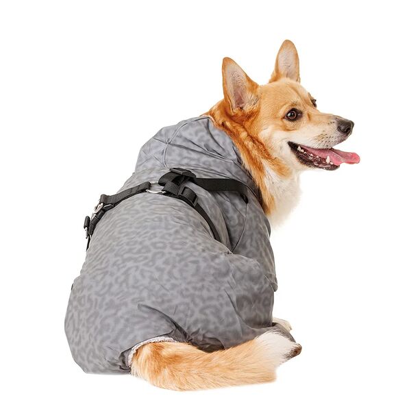 Комбинезон светоотражающий для собак 2XL серый (унисекс)