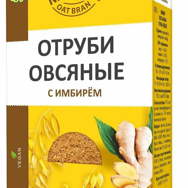 Отруби овсяные Компас Здоровья с имбирем 200 г