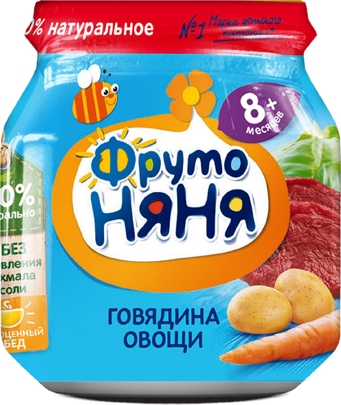 

Пюре ФрутоНяня Говядина и Овощи