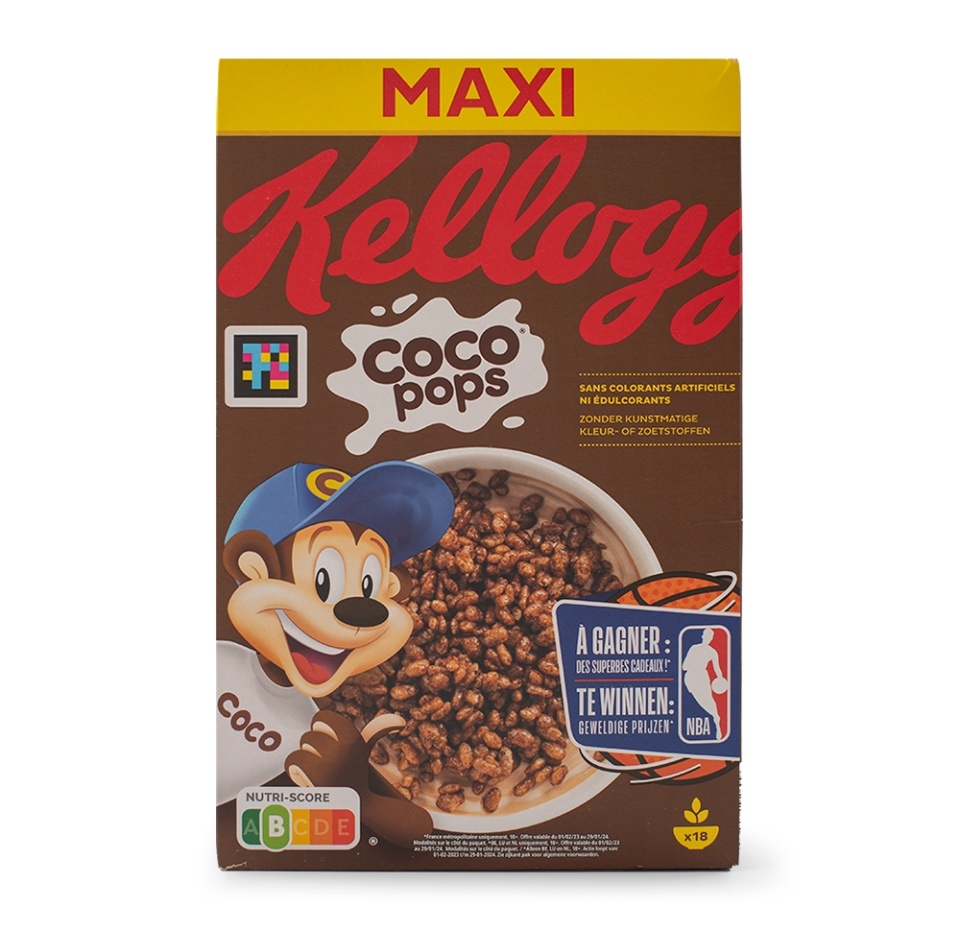 

Готовый завтрак Kellogg's Coco Pops 550г, Франция