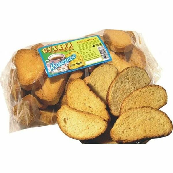 Сухари Казанский ХЗ №3 молочные пшеничные сдобные