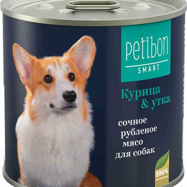 Корм Petibon Smart для собак влажный Курица и утка 240 г