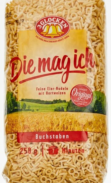 Макароны 3 Glocken Die mag ich Алфавит 250г