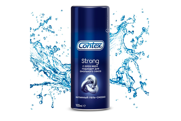 Смазка интимная Contex Strong 100 мл с алоэ вера