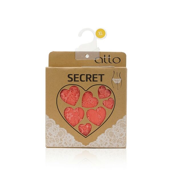 Женские трусы-бразилиана Atto Secret, коралловые, XL