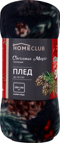 

Плед Homeclub Christmas Magic 100х140 см флисовый арт. WI-CM1 цвет в ассортименте