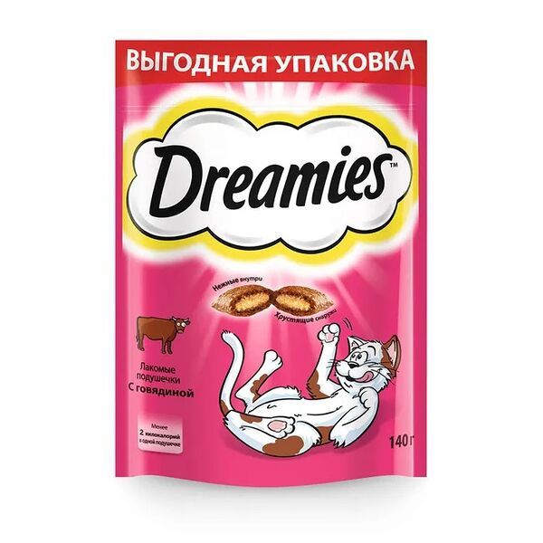 Dreamies лакомые подушечки Говядина