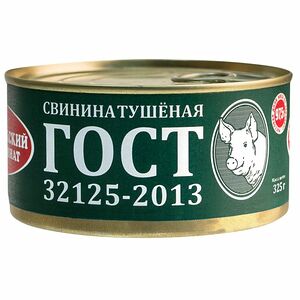 Свинина тушеная Великолукский Мясокомбинат ГОСТ