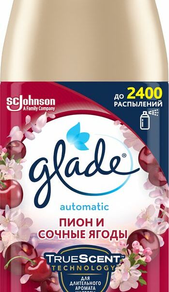 Освежитель воздуха Glade Пион и сочные ягоды, сменный баллон