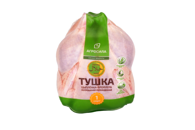 

Тушка цыпленка Агросила Халяль охлажденная вес
