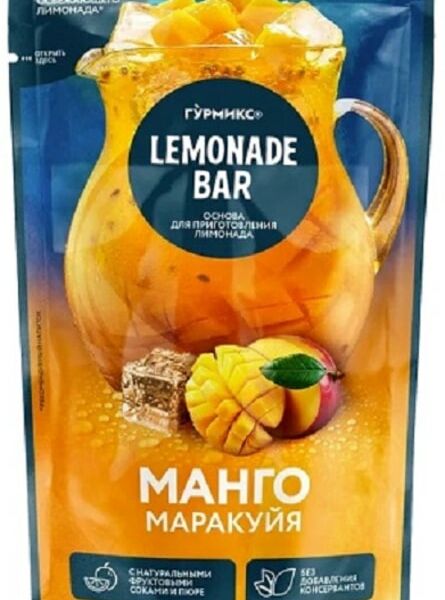 Основа для приготовления лимонада Гурмикс Манго-Маракуйя 150г