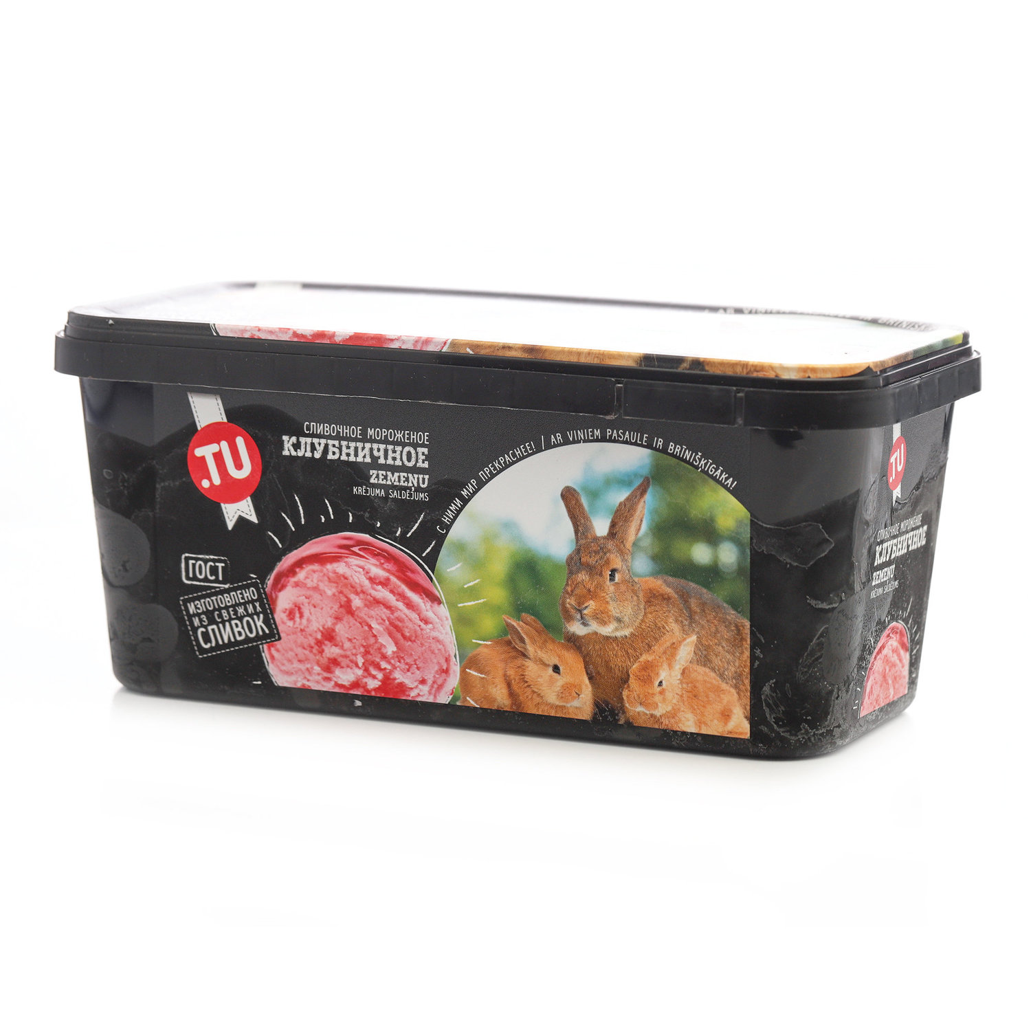 

Мороженое .TU Food Клубника сливочное 500 г