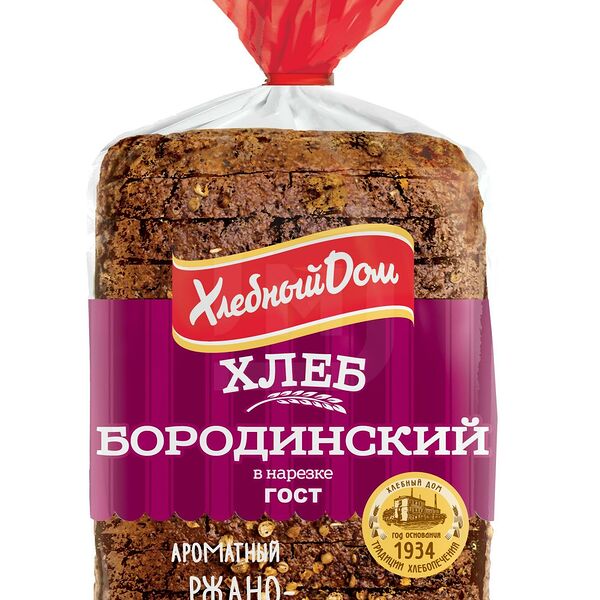 Хлеб Хлебный Дом Бородинский в нарезке