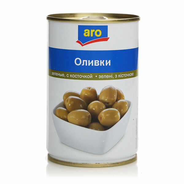 Оливки зеленые с косточкой TM Aro (Аро)