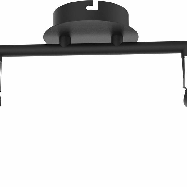 Светильник настенно-потолочный Rivoli Jessica черный, золото 25X9,7X14