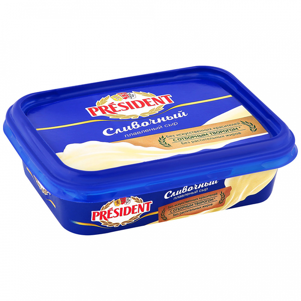 Сыр плавленый President сливочный 45%