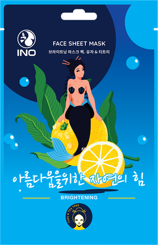 

Маска тканевая INO Юдзу и чайное дерево сияние 25 мл