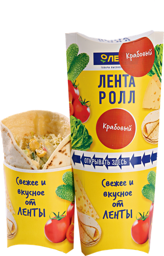 

Ролл ЛЕНТА FRESH Крабовый, 150г