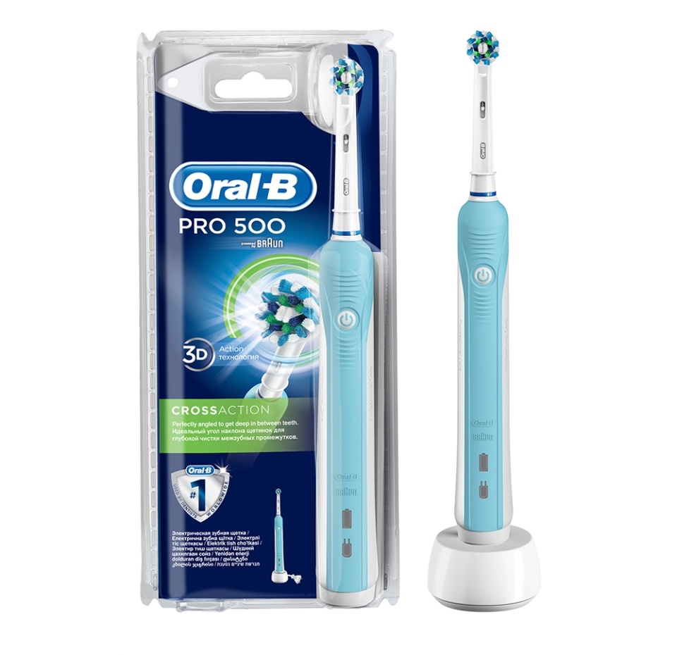 

Электрическая зубная щетка Oral-B Pro 500 CrossAction D16