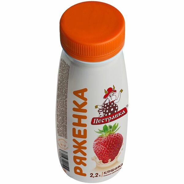 Ряженка Пестравка с клубникой 2,2%