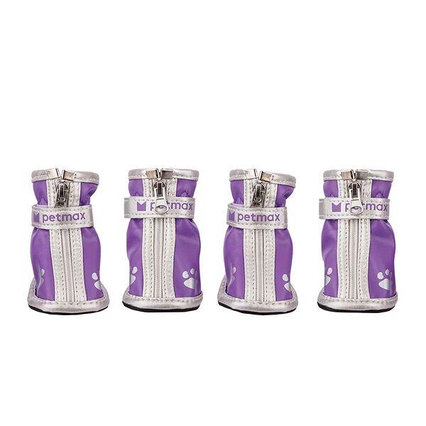 Ботинки фиолетовые 4