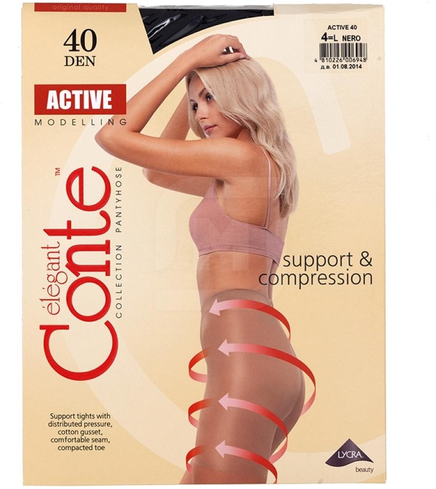 

Колготки женские Конте Актив 40Д черные р. 4