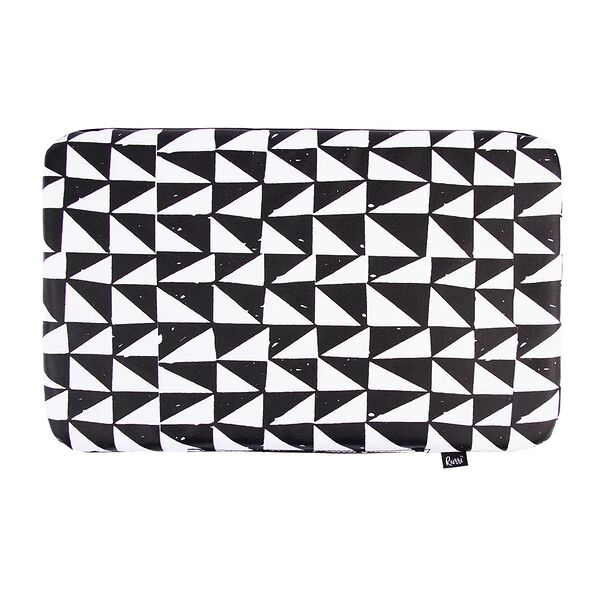 Подушка в переноску 39х24х2см Скандинавия, черно-белая