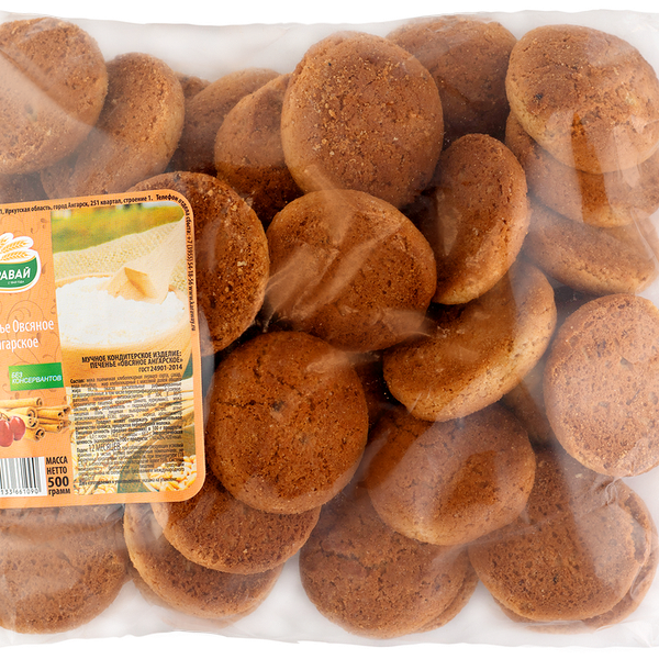 Печенье Каравай Овсяное Ангарское