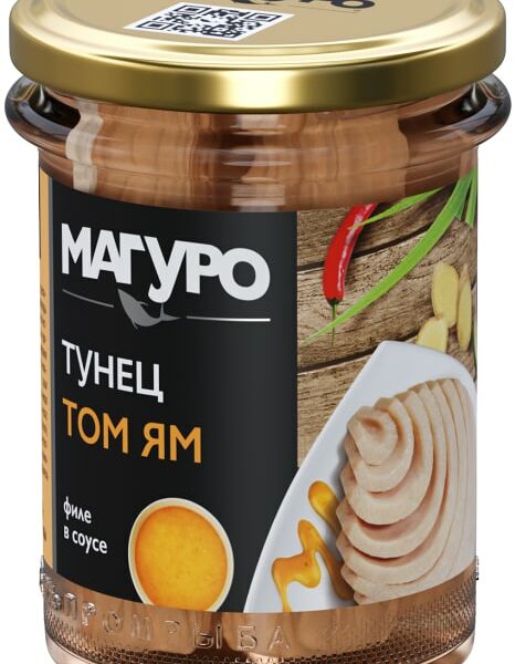 Тунец Магуро полосатый филе в соусе Том-Ям 200 г