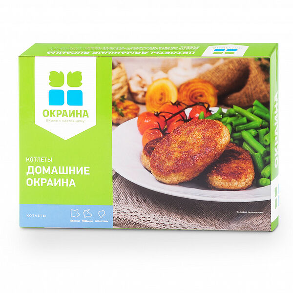 Котлеты замороженные Окраина Домашние