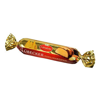 Шоколадный батончик Carstens «Любекский марципан в темном шоколаде»