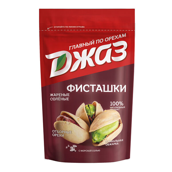 Фисташки жареные Джаз солёные 130 г