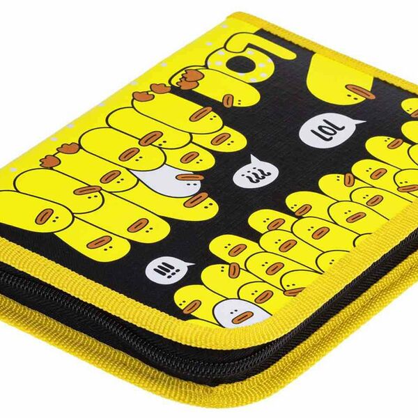 Пенал Hatber NPn_370 1 отделение на молнии дизайн в ассортименте, 190×130 мм