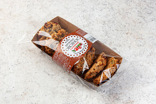 Печенье овсяное с клюквой