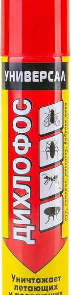 Средство для борьбы с насекомыми Дихлофос Универсал+ от летающих и ползающих насекомых 200мл