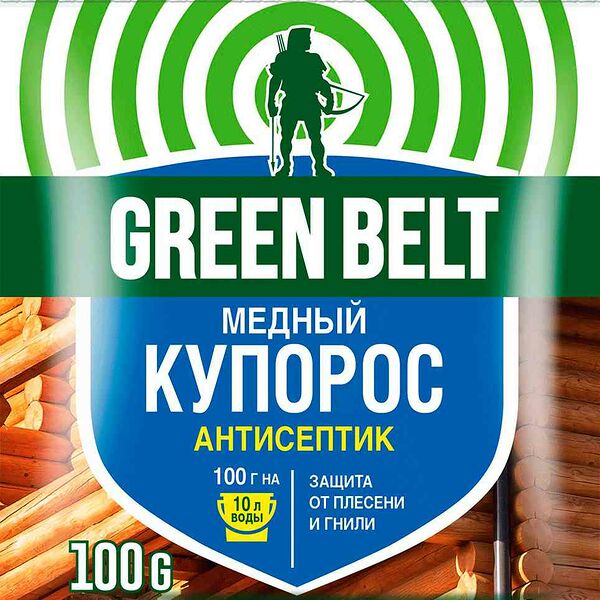 Антисептик Медный купорос Грин Бэлт от плесени и гнили