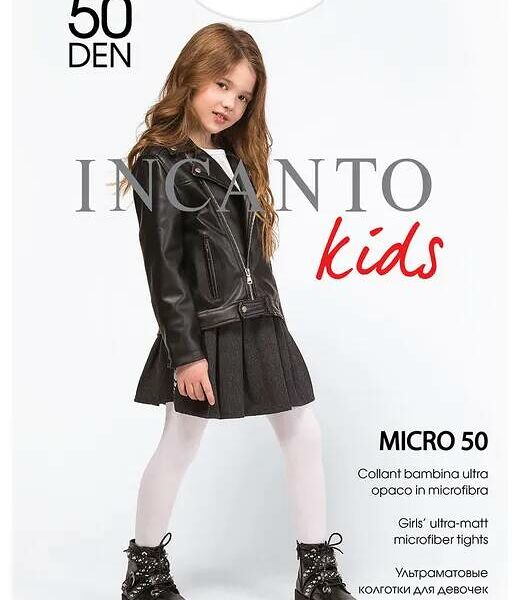 Детские колготки INCANTO Kids Micro 50den Bianco р.116-122