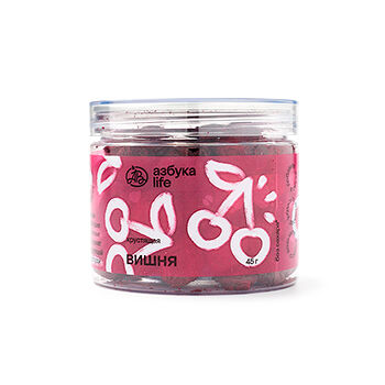 Чипсы ягодные «Азбука life» Вишня сублимированная (без сахара) 45г, Россия