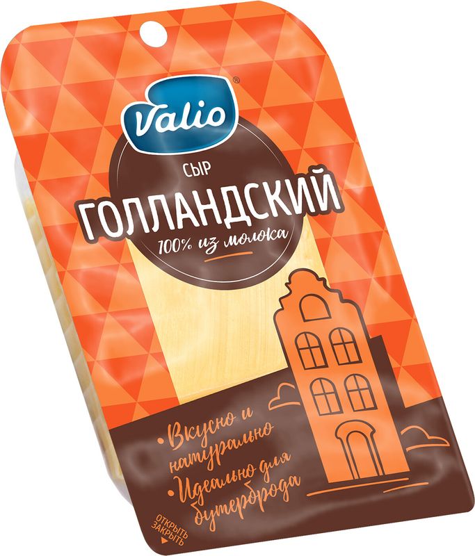 

Сыр полутвердый Valio Голландский 45%, нарезка 120 г