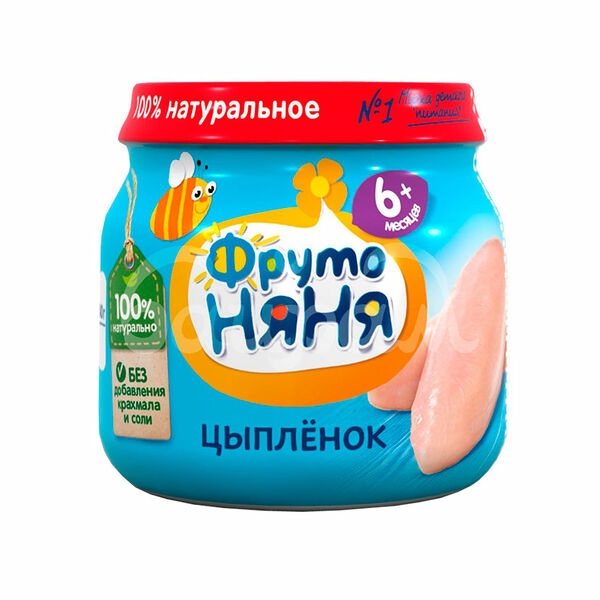 Пюре Фруто Няня цыпленок с 6 месяцев 80 г