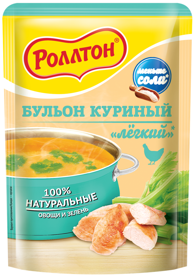 

Бульон Роллтон Домашний Легкий куриный 60 г
